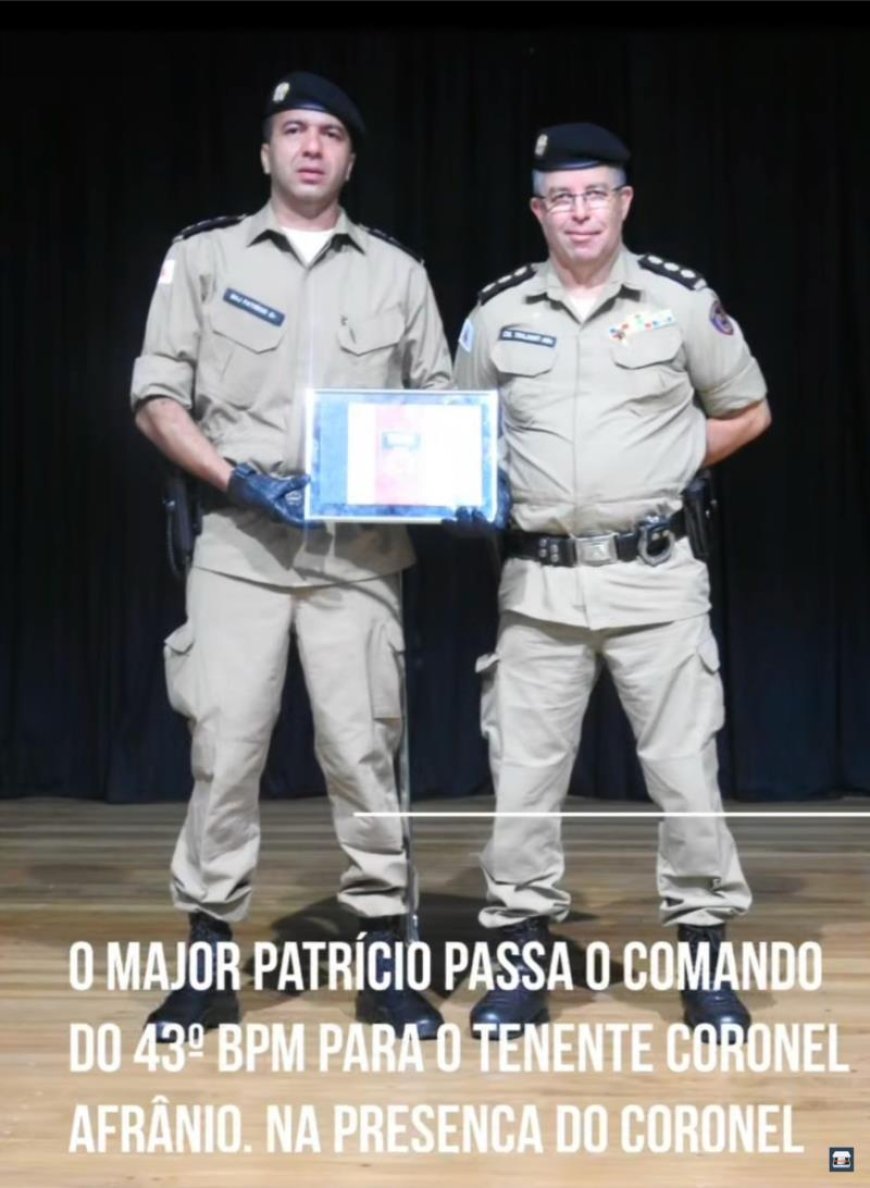 Major Afrânio, da PM de Guaxupé, assume o comando do 43º Batalhão de Paraíso