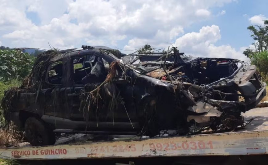 Homem morre após perder o controle do veículo e cair em córrego na BR-146