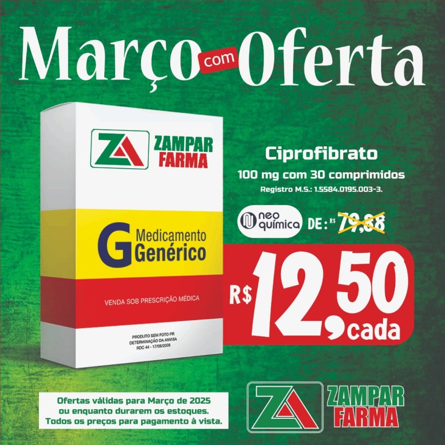 E continuam as ofertas de março na Zampar Farma