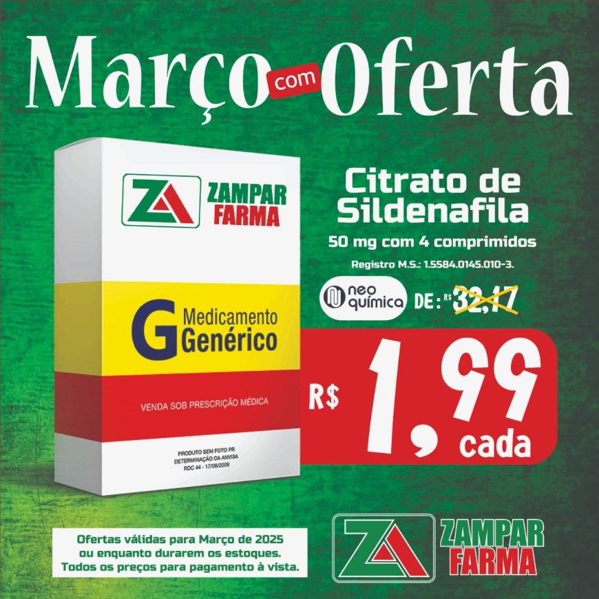 E continuam as ofertas de março na Zampar Farma