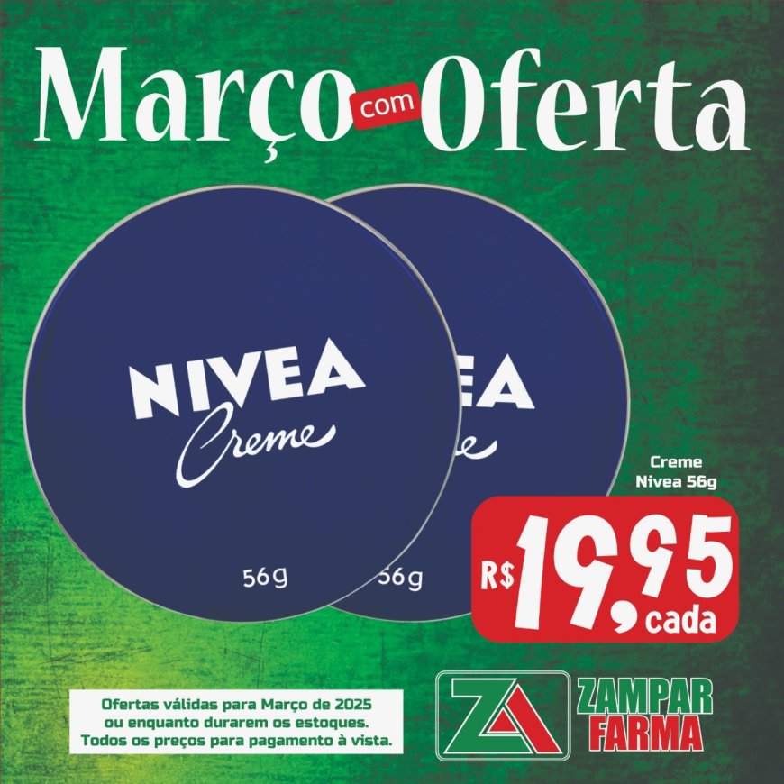 E continuam as ofertas de março na Zampar Farma