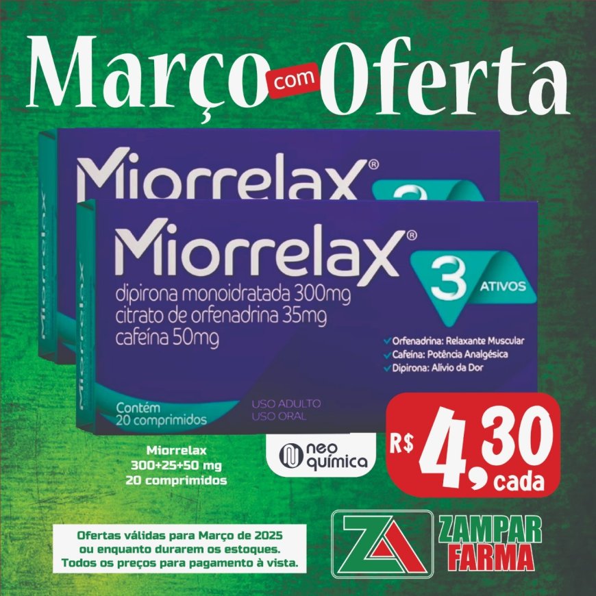 E continuam as ofertas de março na Zampar Farma