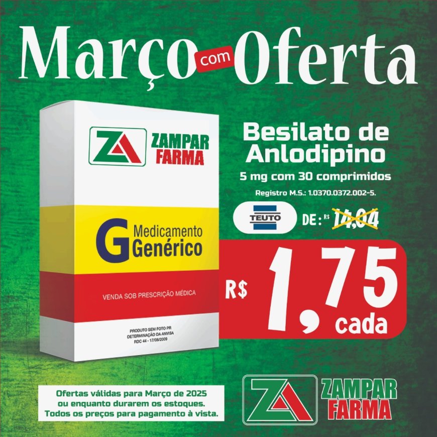 E continuam as ofertas de março na Zampar Farma