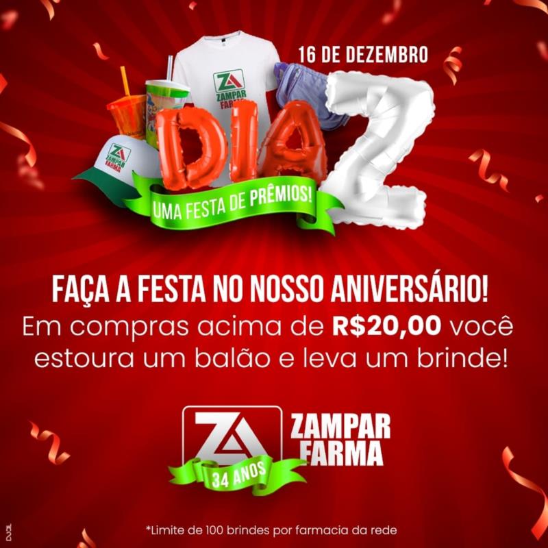 É aniversário da Zampar Farma