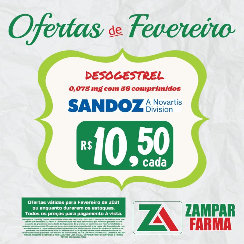 Ofertas de fevereiro na Zampar Farma