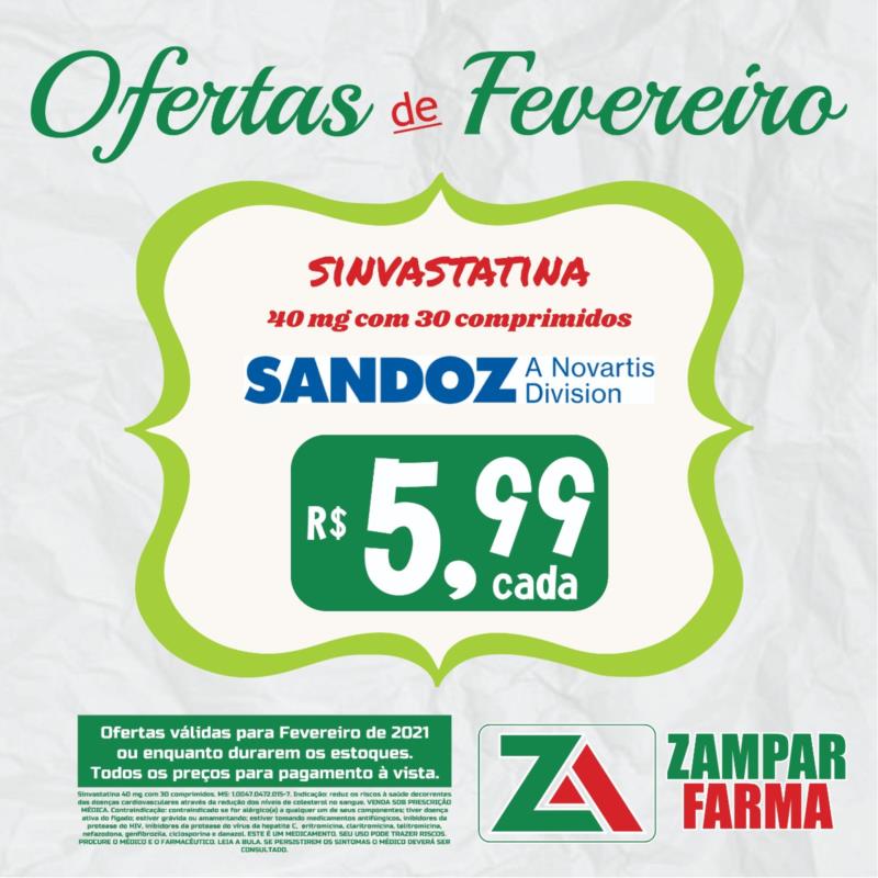 Ofertas de fevereiro na Zampar Farma