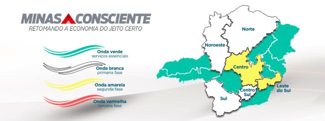 Cidades do Sul de Minas que aderiram ao “Minas Consciente” avançam para onda amarela