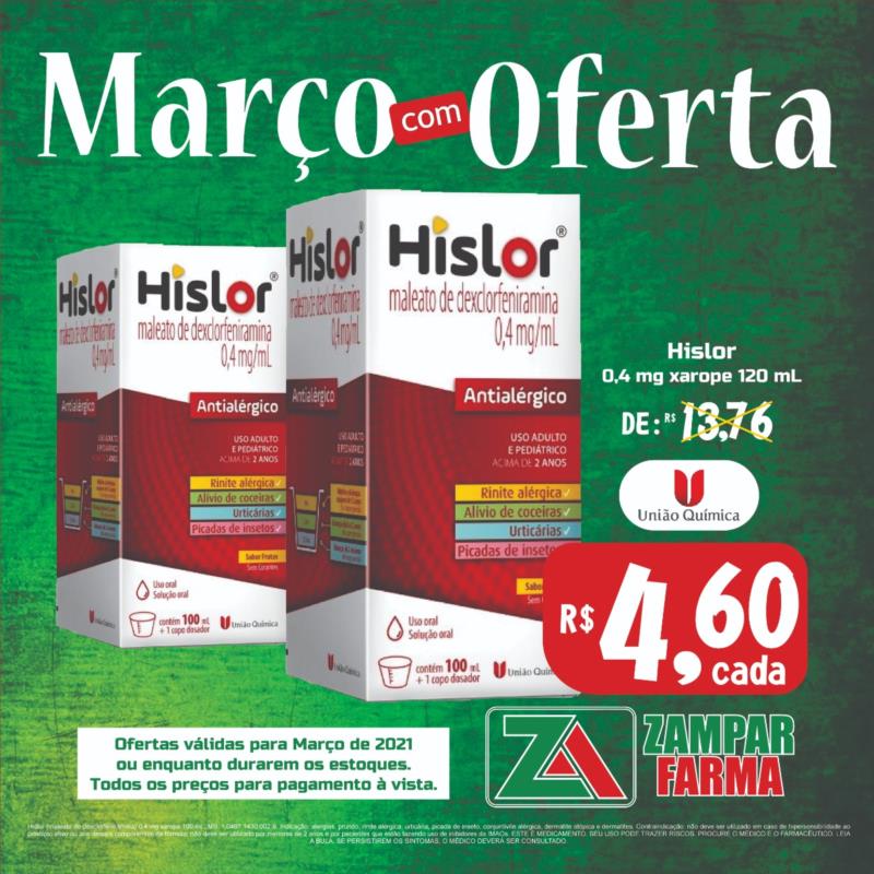 Ofertas de março na Zampar Farma