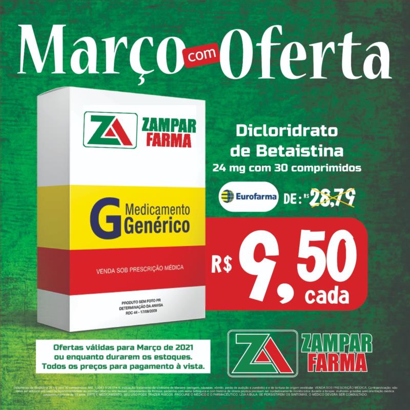 Ofertas de março na Zampar Farma