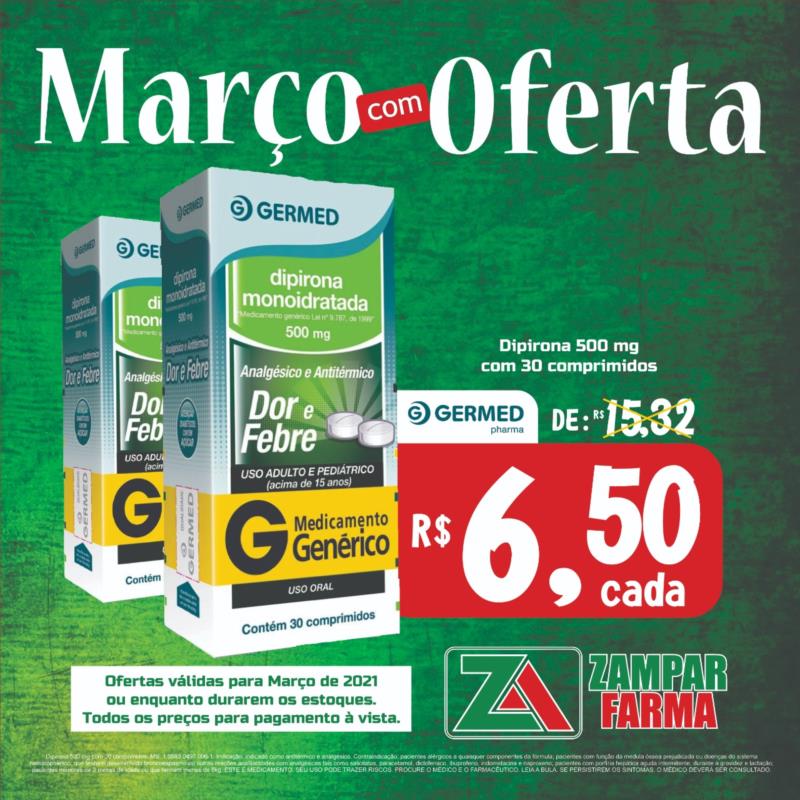 Ofertas de março na Zampar Farma