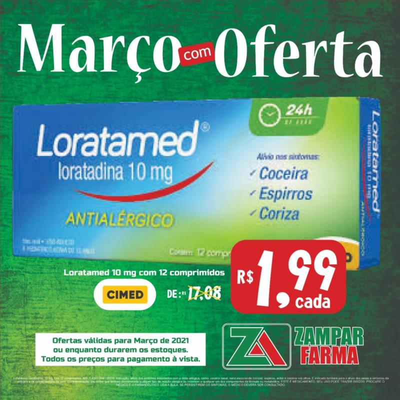 Ofertas de março na Zampar Farma