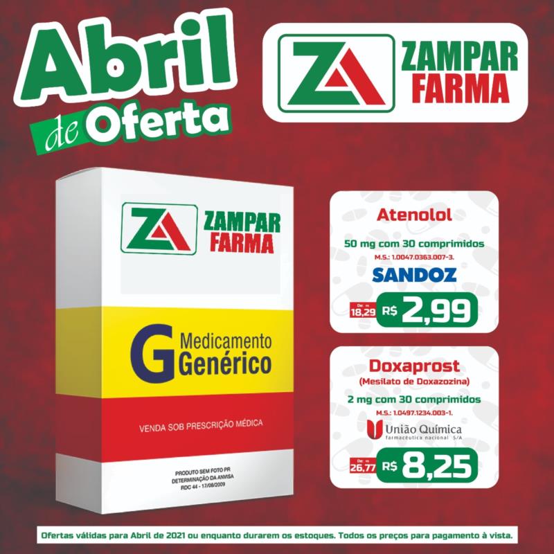 Ofertas de abril na Zampar Farma