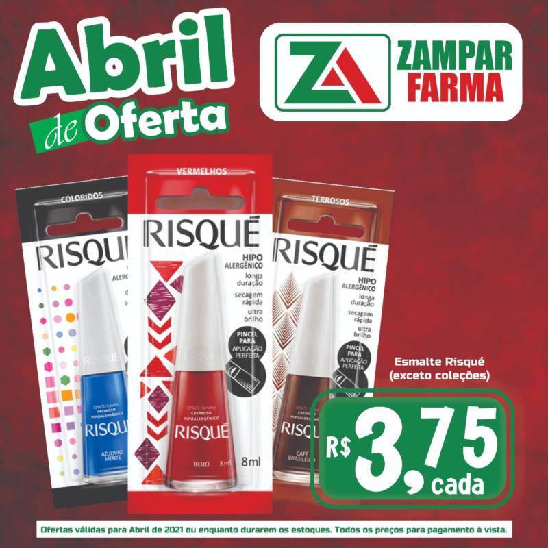 Ofertas de abril na Zampar Farma