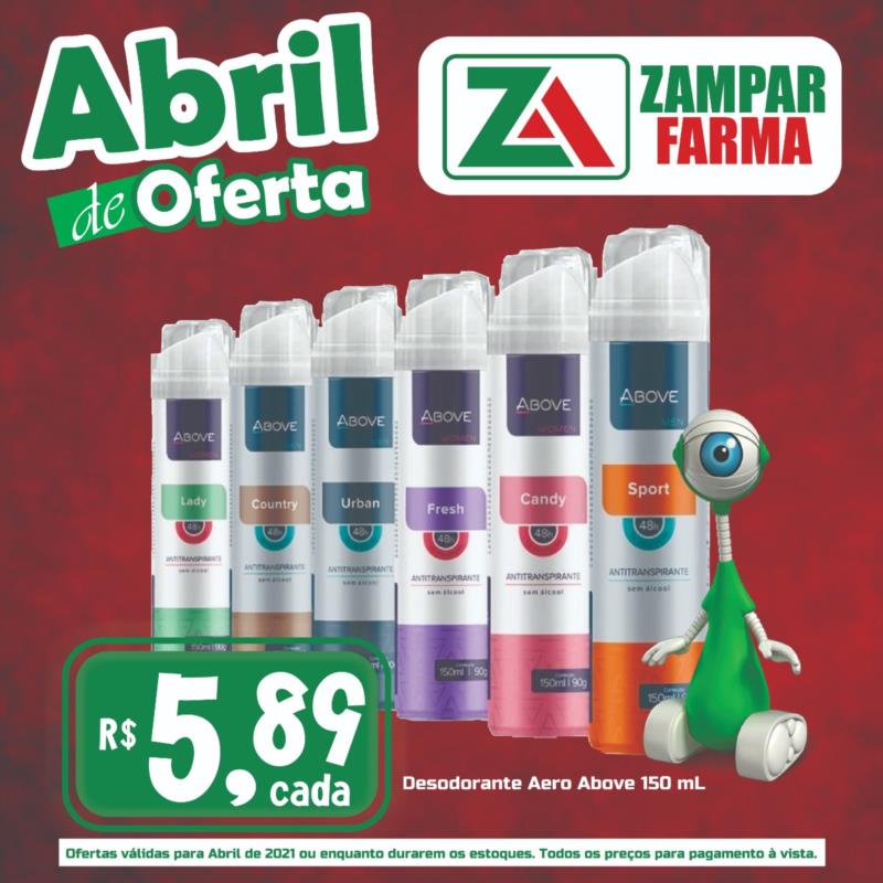 Ofertas de abril na Zampar Farma