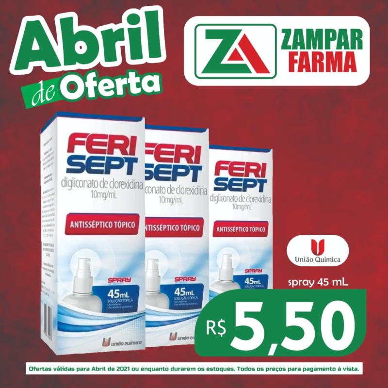 Ofertas de abril na Zampar Farma