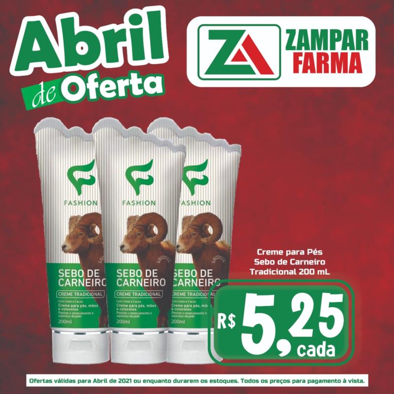 Ofertas de abril na Zampar Farma