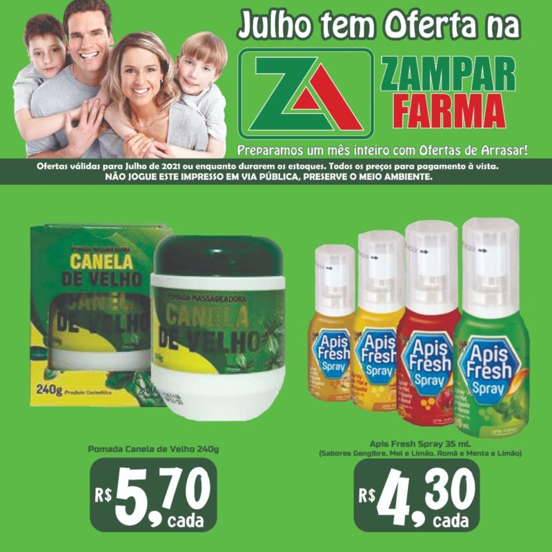 Promoções do mês de julho na Zampar Farma