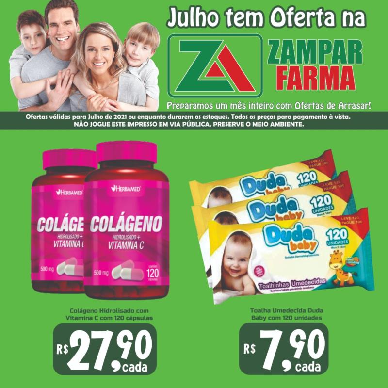 Promoções do mês de julho na Zampar Farma