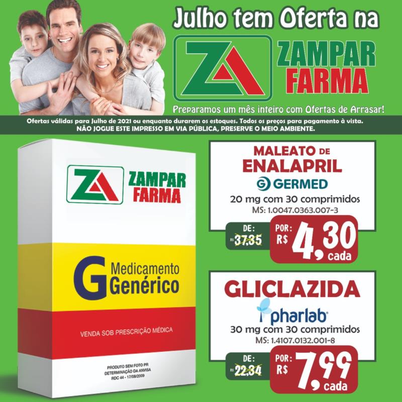 Promoções do mês de julho na Zampar Farma