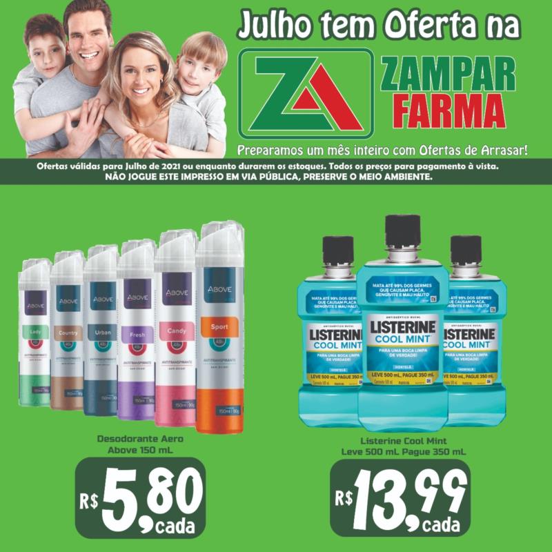 Promoções do mês de julho na Zampar Farma