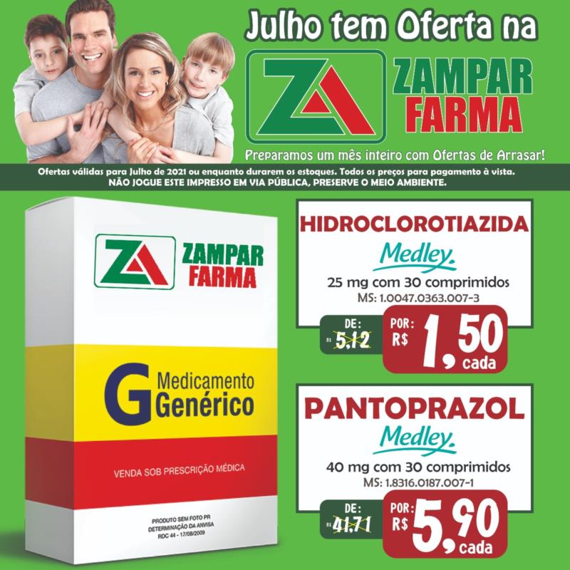 Promoções do mês de julho na Zampar Farma