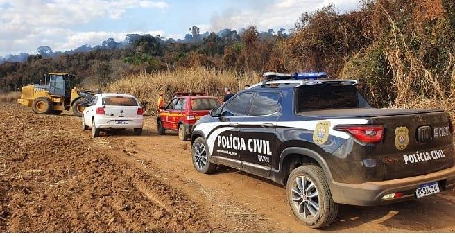 Incêndio atinge área de preservação permanente na fazenda Santa Terezinha, entre Guaxupé e Tapiratiba