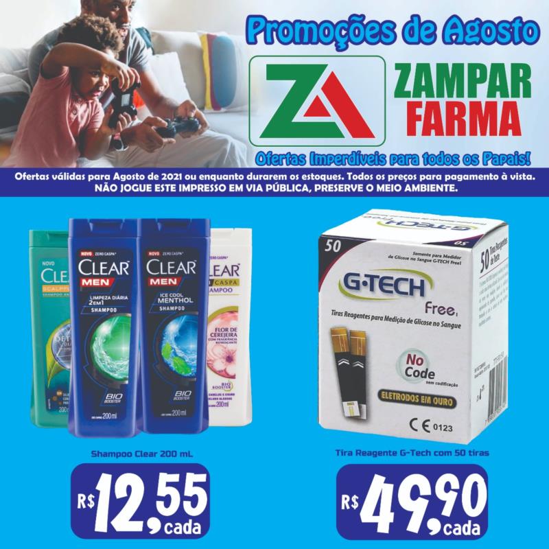 Confira mais ofertas da Rede Zampar Farma para o mês de agosto