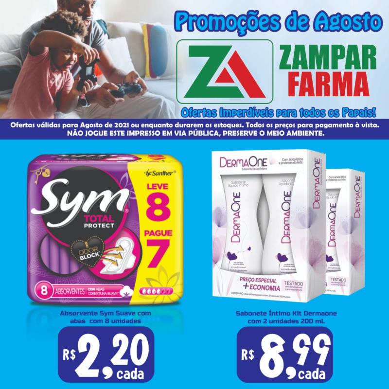 Confira mais ofertas da Rede Zampar Farma para o mês de agosto