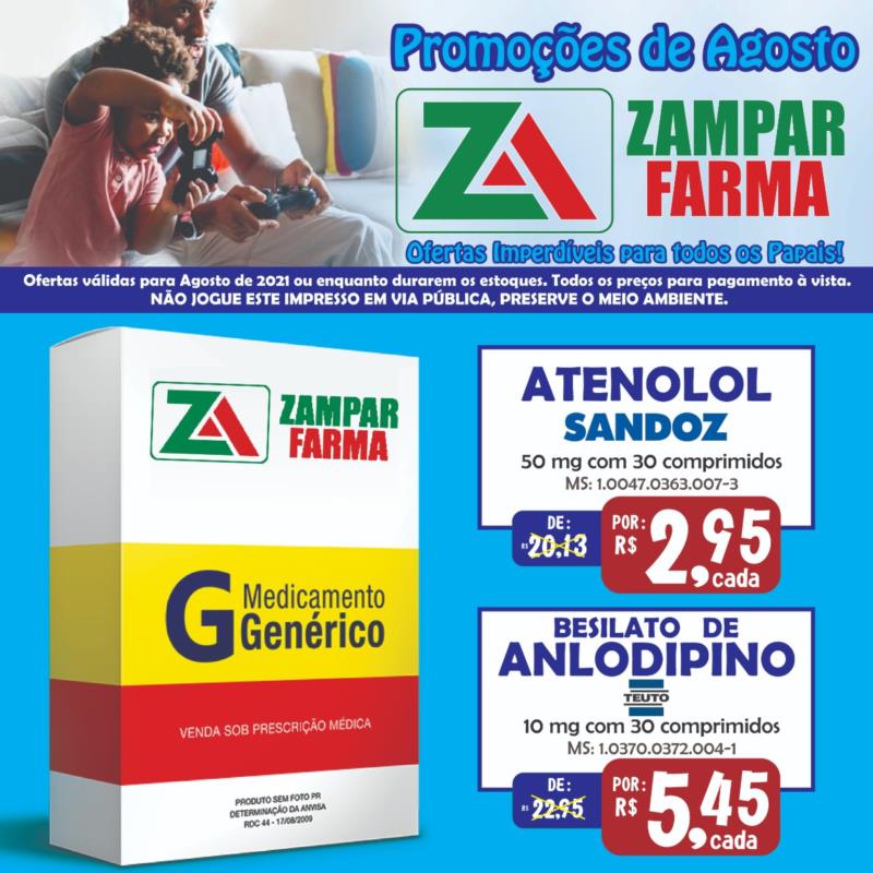 Confira mais ofertas da Rede Zampar Farma para o mês de agosto