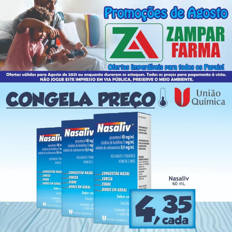 Confira mais ofertas da Rede Zampar Farma para o mês de agosto