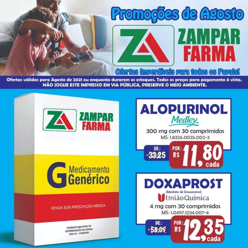 Confira mais ofertas da Rede Zampar Farma para o mês de agosto