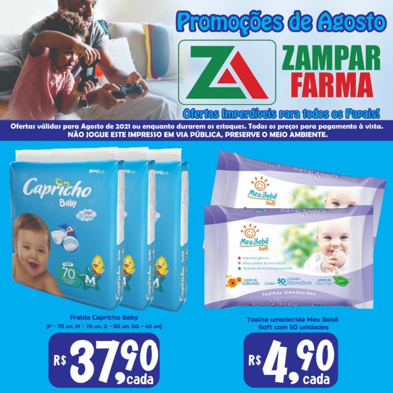 Confira mais ofertas da Rede Zampar Farma para o mês de agosto