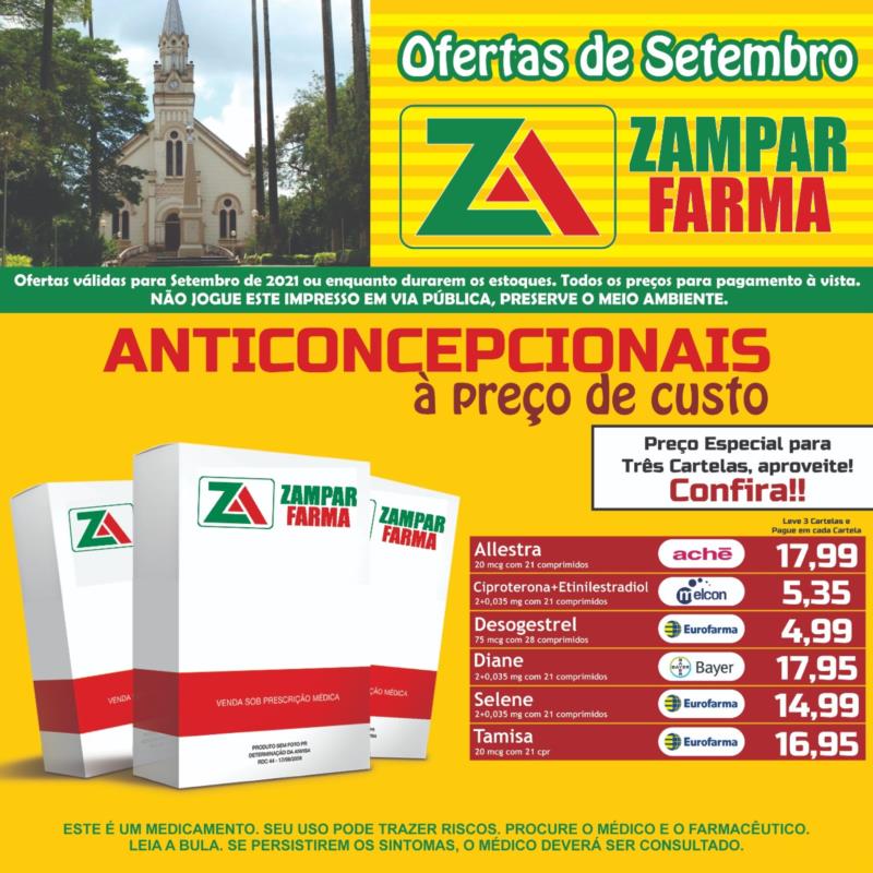 Confira as ofertas do mês de setembro da Zampar Farma