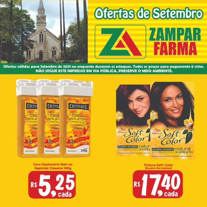 Confira as ofertas do mês de setembro da Zampar Farma