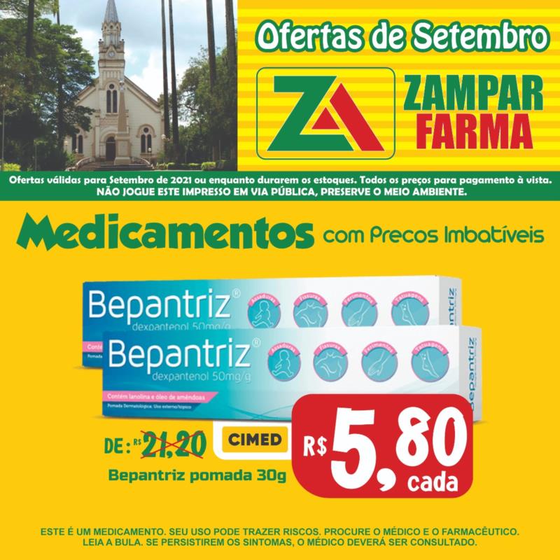 Confira as ofertas do mês de setembro da Zampar Farma