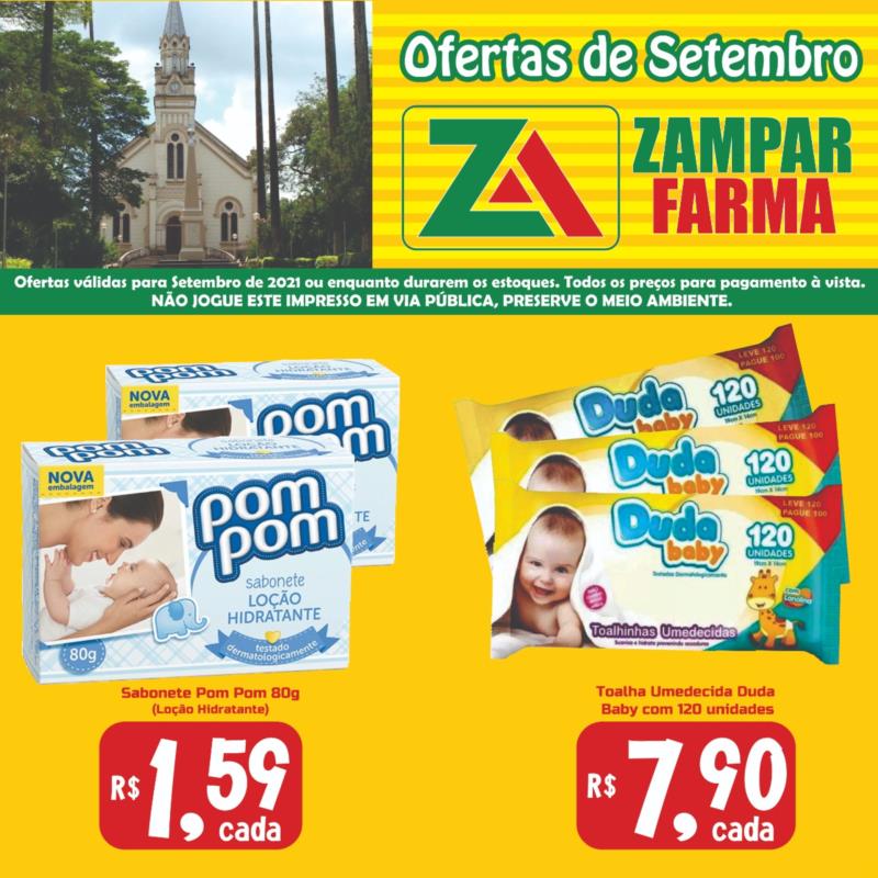 Confira as ofertas do mês de setembro da Zampar Farma