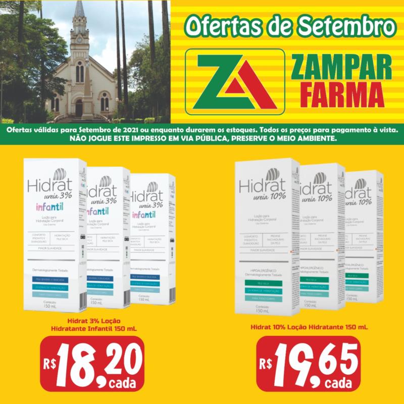 Confira mais ofertas da Rede Zampar Farma para o mês de setembro