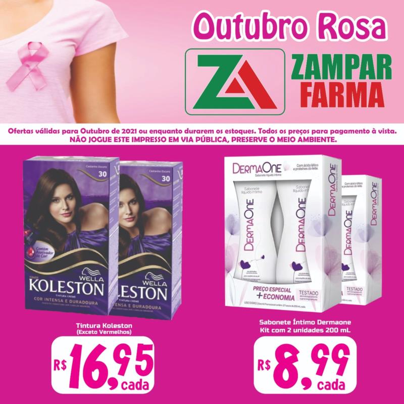 Promoções do mês de outubro da Zampar Farma