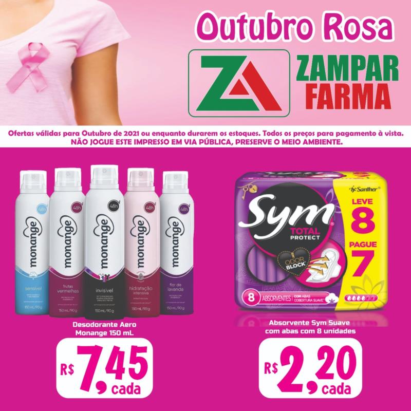 Promoções do mês de outubro da Zampar Farma