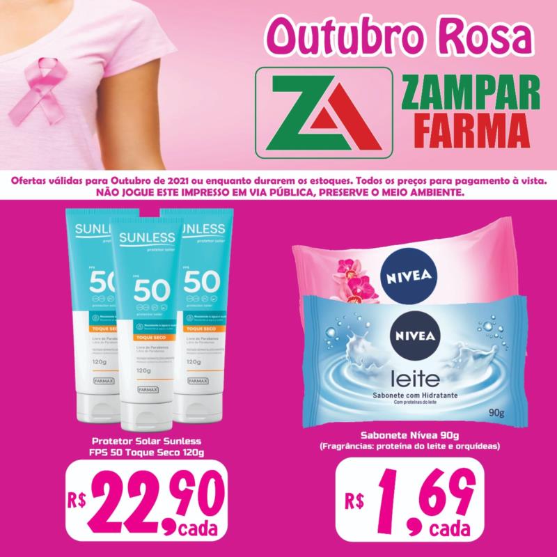 Promoções do mês de outubro da Zampar Farma