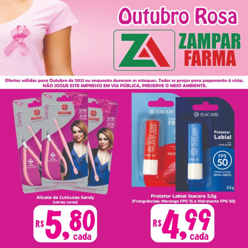 Mais promoções do mês de outubro na Zampar Farma