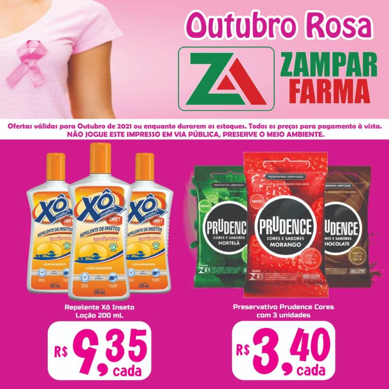 Mais promoções do mês de outubro na Zampar Farma