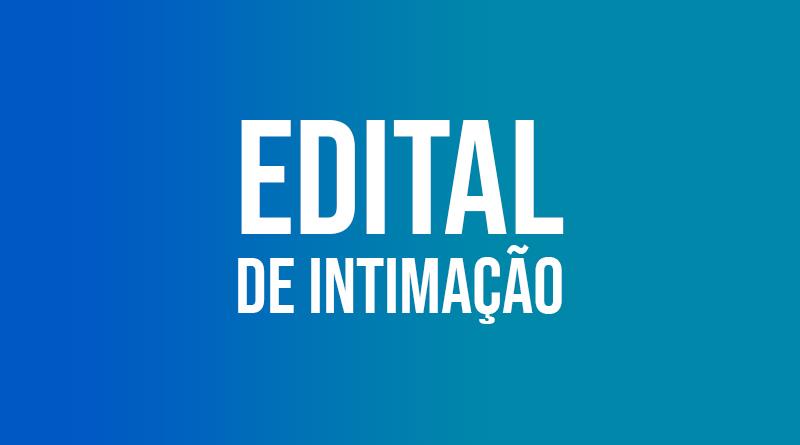 Edital de Intimação - Reconhecimento Extrajudicial de Usucapião