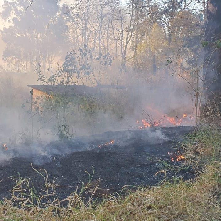 Bombeiros combatem incêndio na Destilaria de Guaranésia novamente