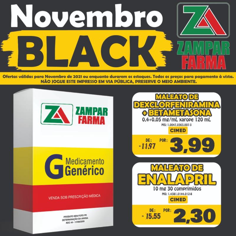 Ofertas de Black Friday na Zampar Farma no mês de novembro