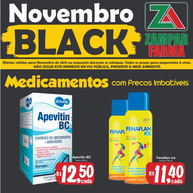 Mais promoções de Black Friday no mês de novembro na Zampar Farma