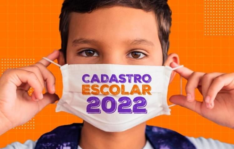 Matrícula de inscritos no cadastramento escolar 2022  se encerra na sexta, dia 14