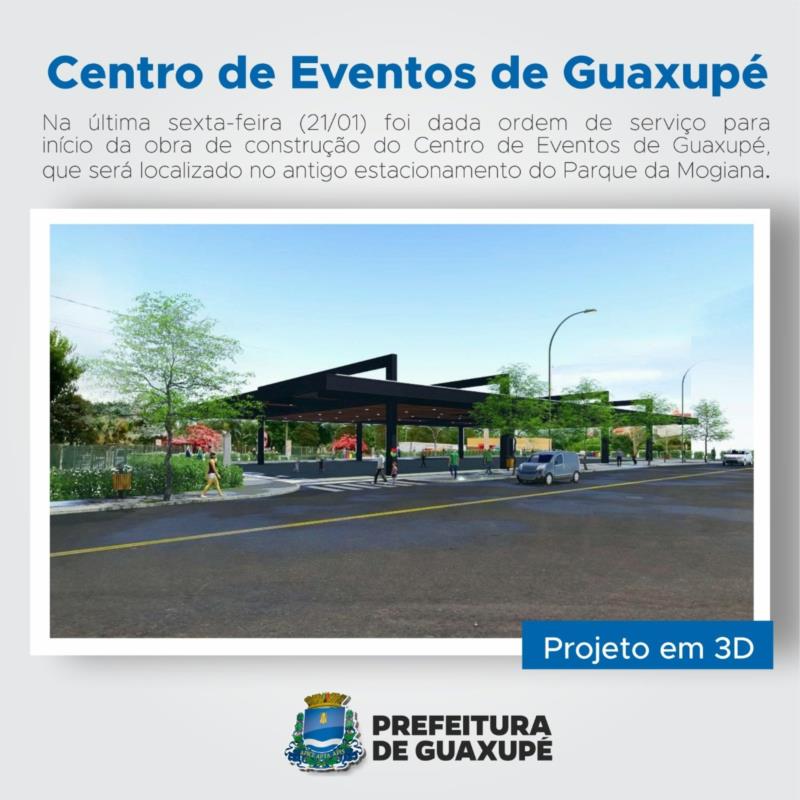 Centro de Eventos de Guaxupé será construído no estacionamento do Parque da Mogiana