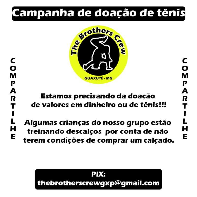 Grupo de breaking de Guaxupé realiza campanha para arrecadação de calçados