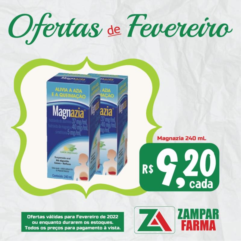 Ofertas de fevereiro na Zampar Farma